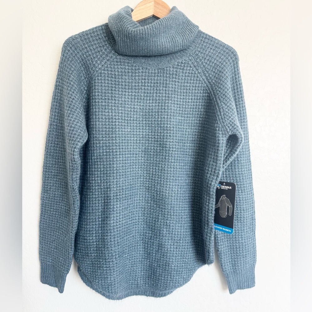 NWT KUHL sienna sweater in mineral blue Medium - Picture 2 of 9